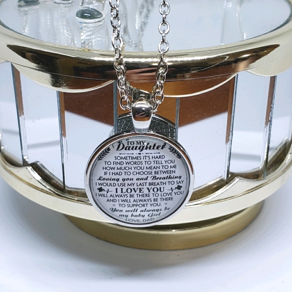 NEW To My Daughter Love Letter Necklace From Dad - Picture 2 of 5